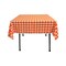 Square Gingham Tablecloth 52 Inch, Reversible Polyester Fabric